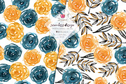 Rose Flowers Seamless Paper pack 012, a Pattern Graphic by Drawberx (Thumbnail 6 of 9)