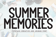 Summer Memories | Script Font, a Script Font by Scratchones (Thumbnail 1 of 8)