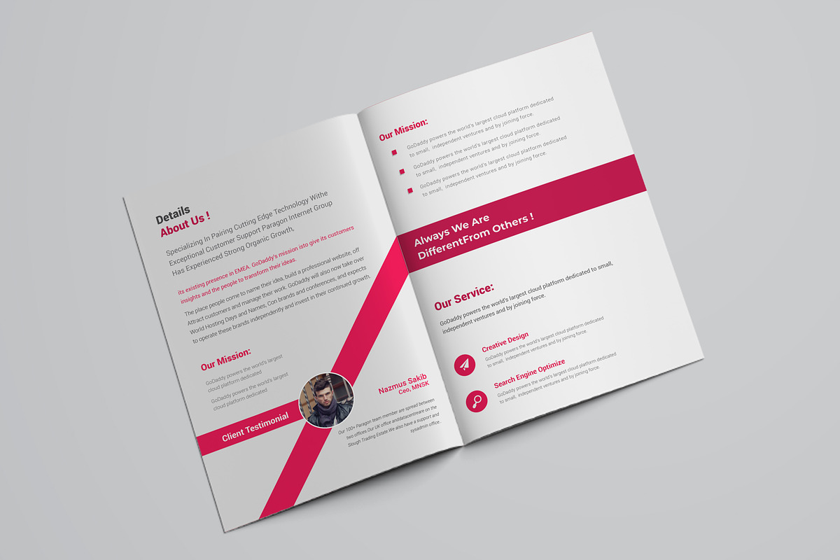 Corporate Bifold Brochure, a Brochure Template by ZAAS (Photo 7 of 8)