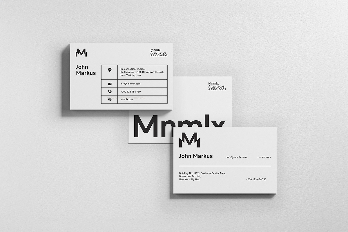 Minimal Business Cards - Bundle 01, a Business Card Template by MustaART (Photo 8 of 10)