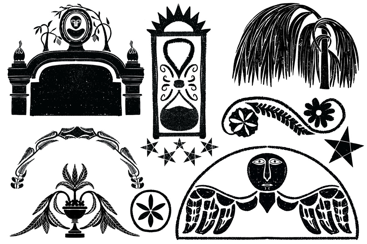 Gravestone Graphics From New England, an Illustration by Little Bunny Sunshine (Photo 8 of 10)