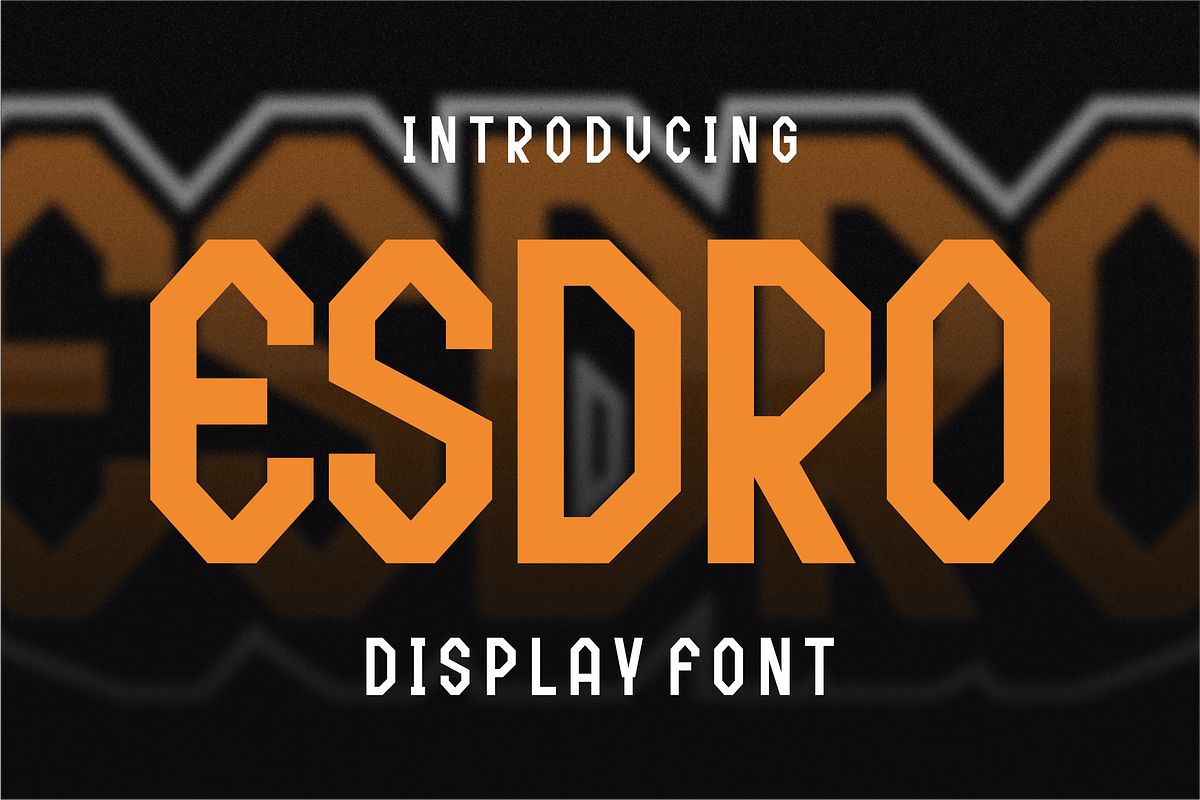 Esdro - Display Font, a Sans Serif Font by lelevien (Photo 1 of 4)