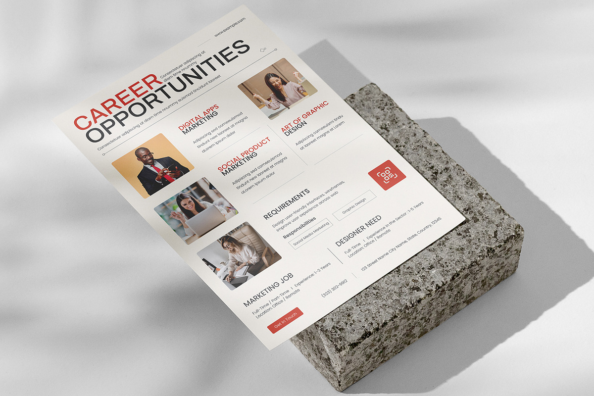 Career Opportunities Flyer Design, a Stationery Template by ContestDesign (Photo 2 of 2)
