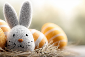 Cute handmade Easter bunny, a Holiday Photo by MistyDay