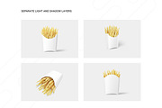 French Fries Packaging Mockup, a Packaging Mockup by Seven Lights (Thumbnail 2 of 19)