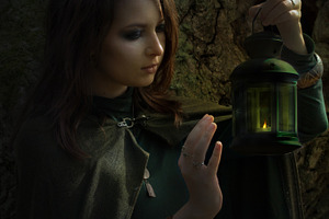 Witch 2 featuring witch, candle, and forest