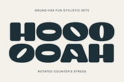 Gruno; Bold Display Font, a Sans Serif Font by Eko Bimantara (Thumbnail 4 of 12)