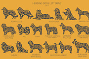 Herding dogs, Sheepdogs Silhouettes, an Animal Illustration by pet design shop (Thumbnail 5 of 13)