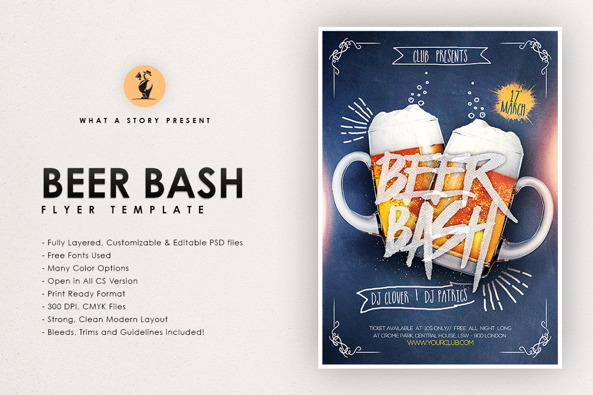 Beer Bash, a Flyer Template by What a Story (Photo 1 of 5)