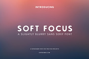Soft Focus | Sans Serif Font, a Sans Serif Font by Supersimbo © (Thumbnail 1 of 7)