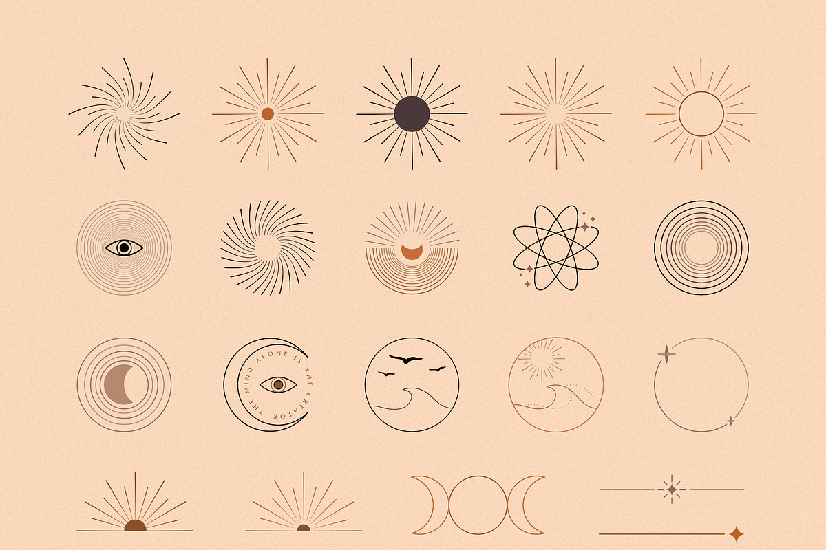 Forms, shapes vector logo elements, an Object Graphic by Olya Creative (Photo 9 of 16)