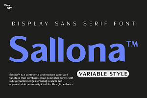 Sallona - Variable Sans Serif Font
