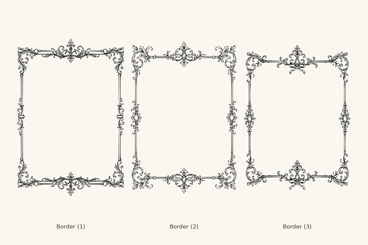 Border, Corner & Divider Collection, a Decorative Illustration by AW Studios (Photo 3 of 20)