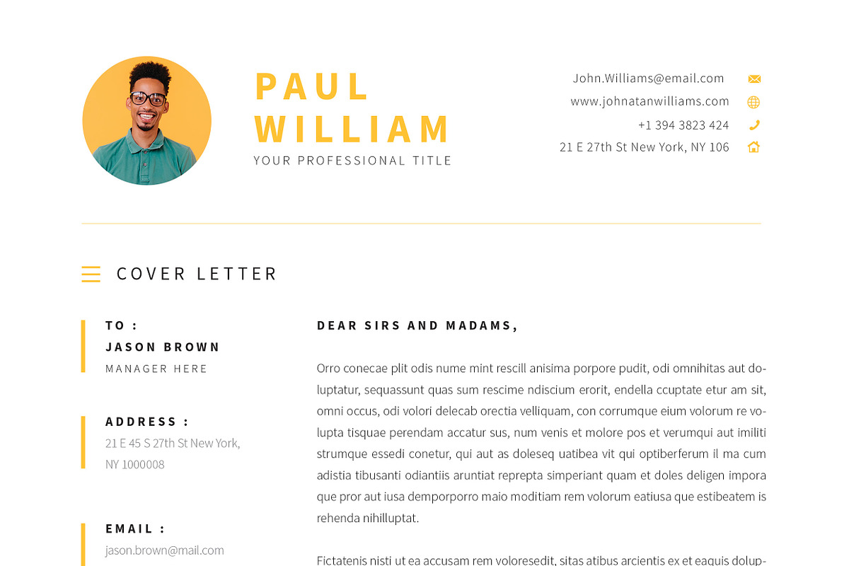 Resume/CV Template, a Resume Template by UX-group (Photo 8 of 8)