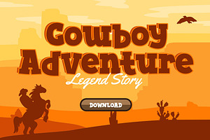 Sheriff Bounce - Kids Western Font