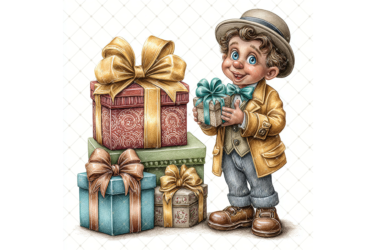 Man's Birthday Clipart JPG, a Person Illustration by Memories By Lea (Photo 12 of 20)