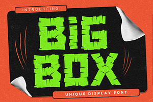 BIG BOX - Unique Display Font