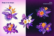 Tropical night - neon exotic flowers, an Illustration by Where summer is (Thumbnail 6 of 6)