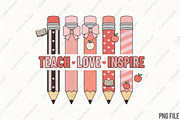 Valentine's Day Teacher PNG, an Illustration by CraftArtStudio (Thumbnail 1 of 4)