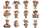 Whimsical Easter Fairy Clipart, an Illustration by DreamArtGraphic (Thumbnail 5 of 5)