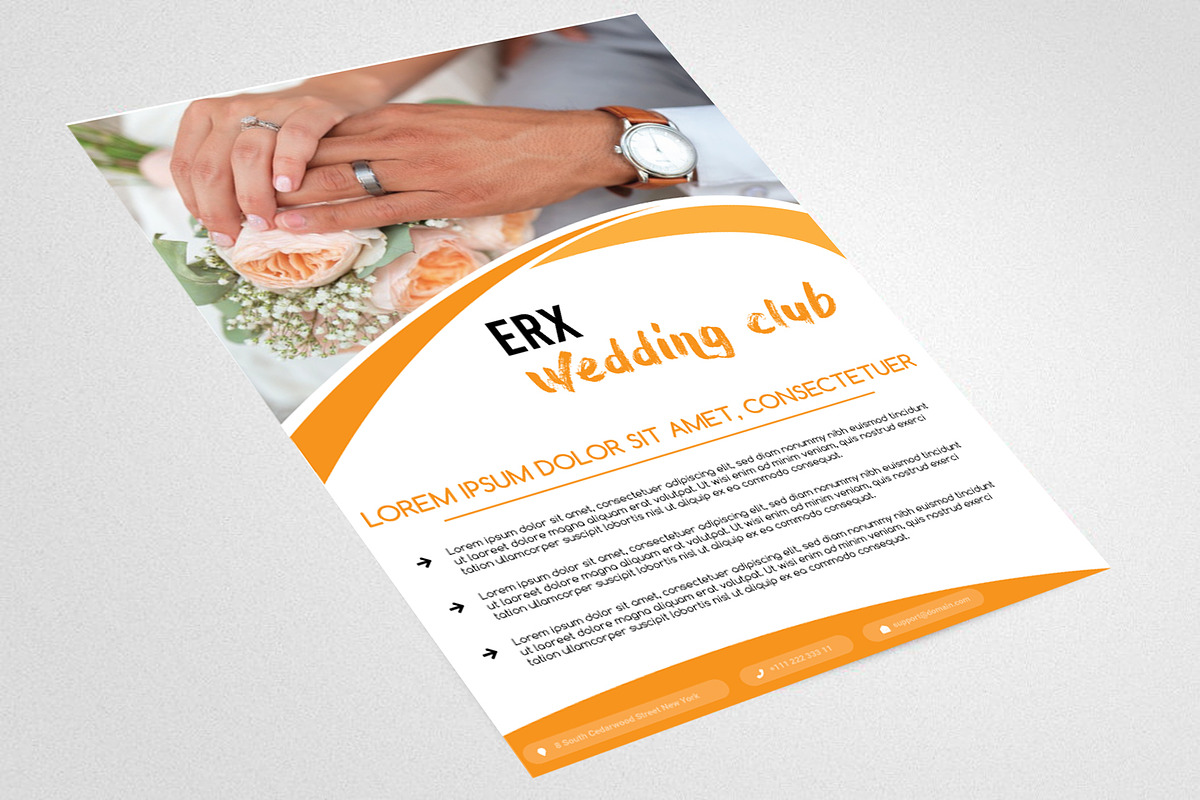 ERX Wedding Flyer, a Flyer Template by PenciGraphics (Photo 2 of 2)