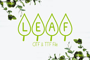 Leaf Font, a Symbol Font by LivelyAutumn11.11 (Thumbnail 1 of 4)