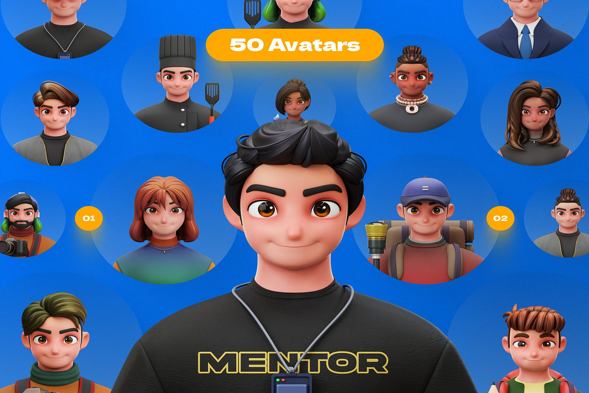 3D Avatar Profession, a Work Illustration by Lumina_ui_ux202 (Photo 6 of 6)