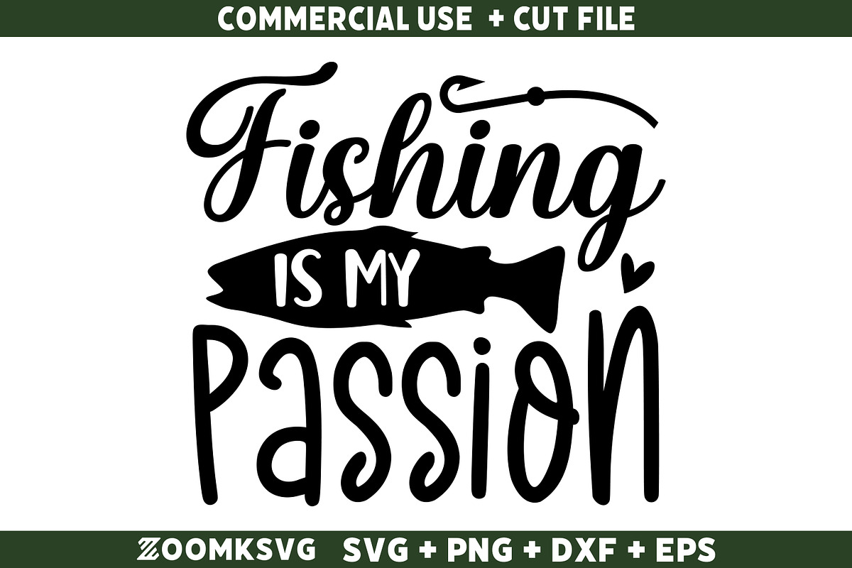 Fishing SVG Bundle 20 Designs, an Illustration by ZoomkSVG (Photo 10 of 41)