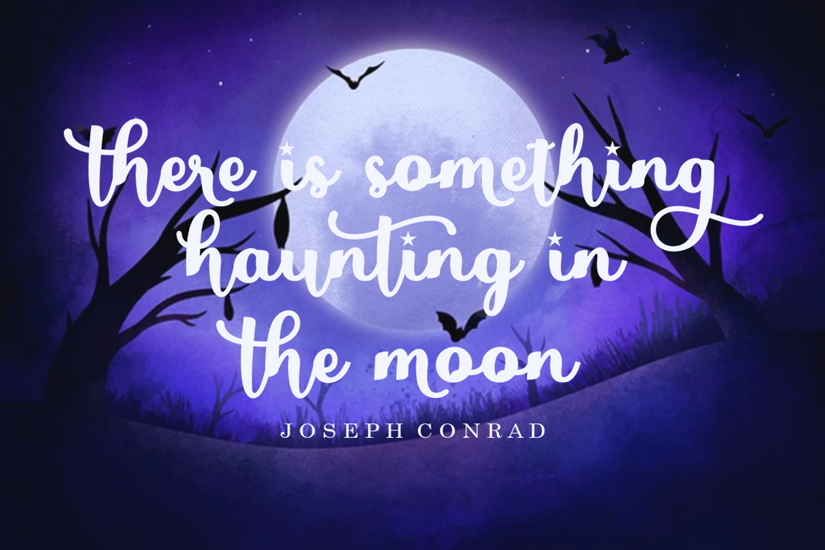 Jack Lady Halloween Font, a Script Font by Bosstype Studio (Photo 3 of 8)