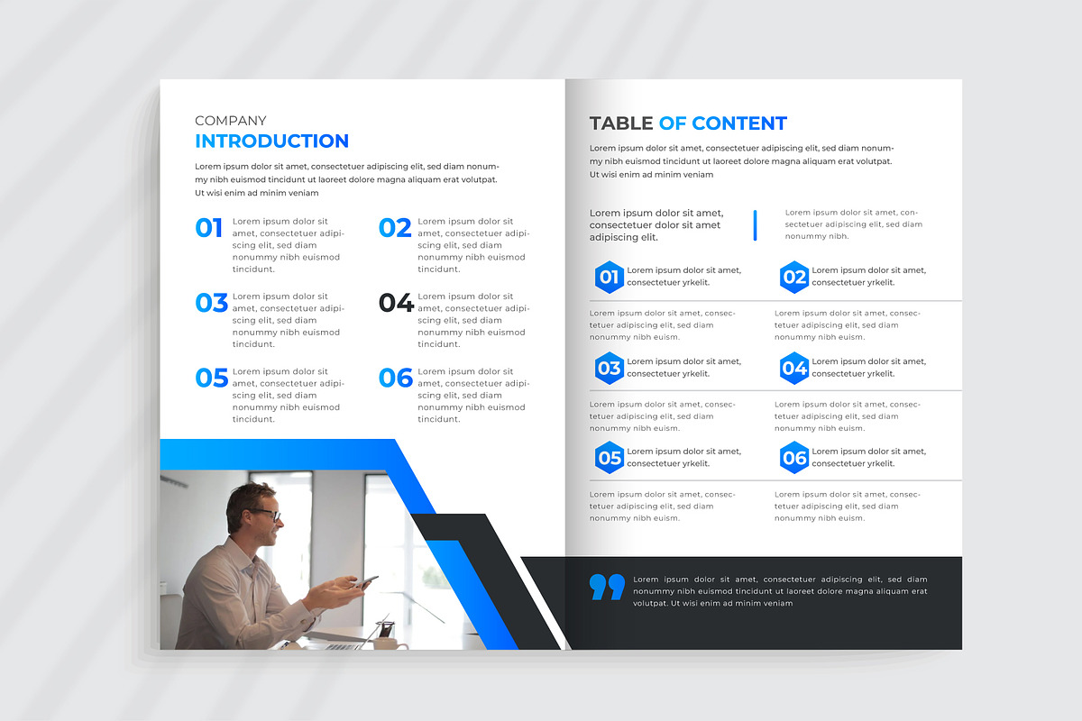 Company Profile Template Design, a Brochure Template by pixelcreatx (Photo 3 of 6)