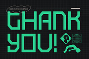 Futurobit, a Font by graphicook (Thumbnail 10 of 10)
