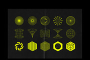 Modern & Abstract Geometric Shapes, an Outline Icon by Creative Zeune (Thumbnail 3 of 3)