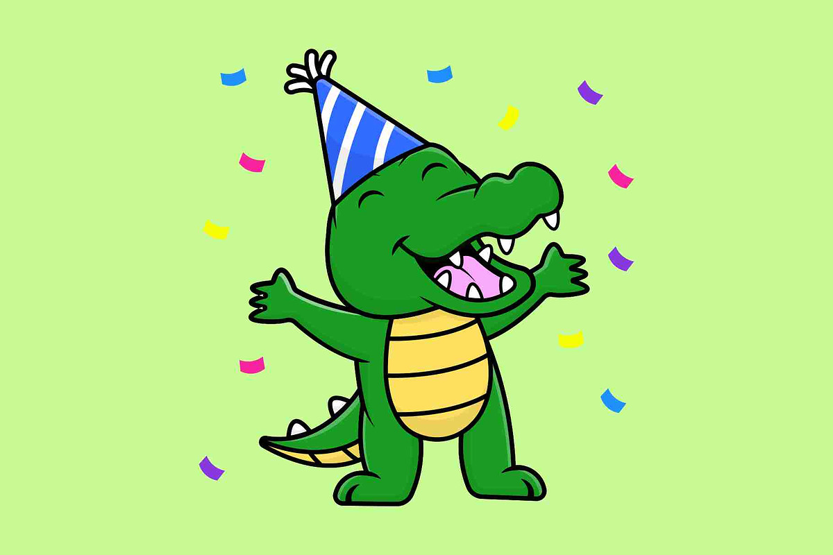 Cute Crocodile Cartoon Vector Icons, an Animal Illustration by Artstorystudio (Photo 3 of 7)