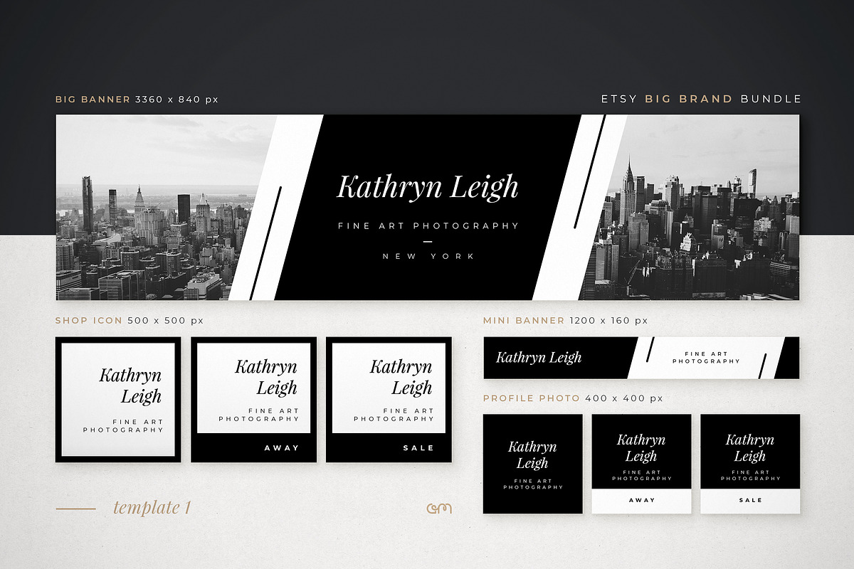 Etsy Big Brand Bundle, a Branding & Logo Template by AM Studio (Photo 4 of 23)