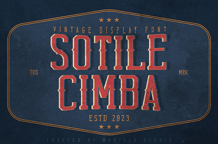 Sotile Cimba - Vintage Display Font