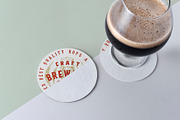 Beer Coaster Mockup, a Cups & Container Mockup by Graphicnugget (Thumbnail 6 of 8)