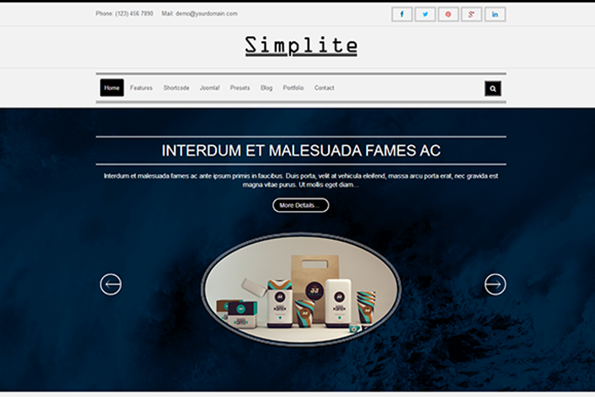 Simplite Responsive Joomla Template, a Websites & App Template by PCMShaper