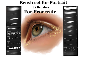 Brush set for portrait for Procreate