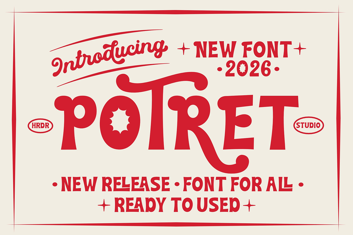 Potret, a Sans Serif Font by HRDR (Photo 1 of 8)