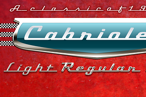 Cabriolet font family
