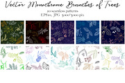 Vector Monochrome Branches of Trees, an Illustration by cat_arch_angel (Thumbnail 12 of 12)