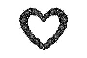 Floral Heart Wreath SVG Bundle, an Illustration by Gaye Art (Thumbnail 3 of 31)