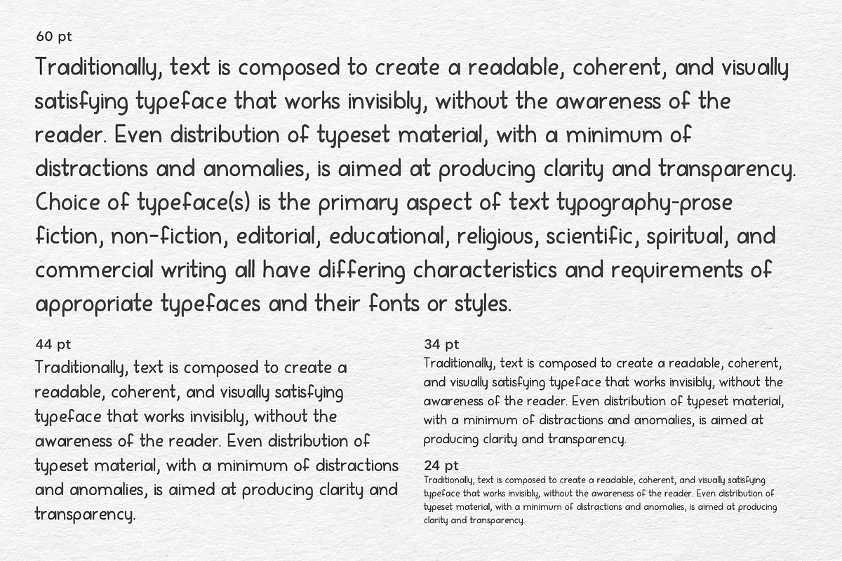 SXHandy - Handwritten Font preview 2