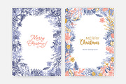 Floral christmas framed cards, a Decorative Illustration by Good Studio (Thumbnail 11 of 19)