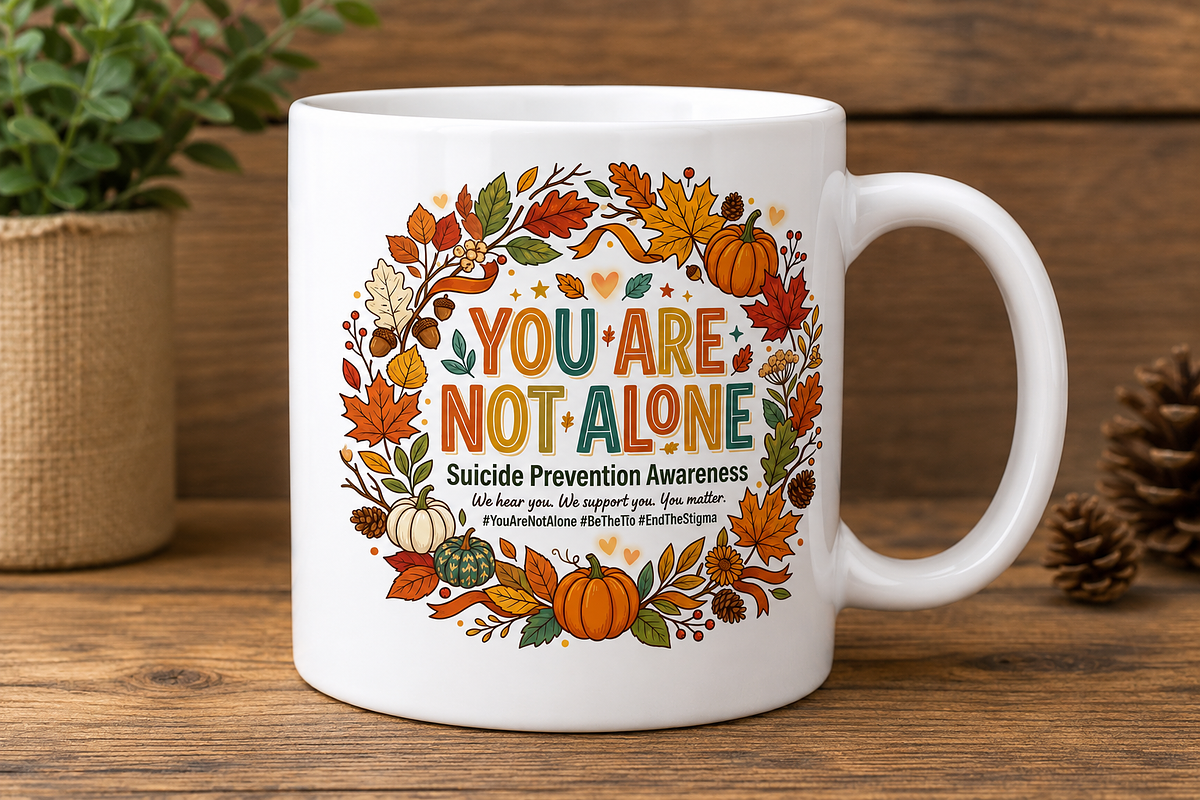 You Are Not Alone Suicide Prevention, an Object Graphic by Artivon (Photo 3 of 3)