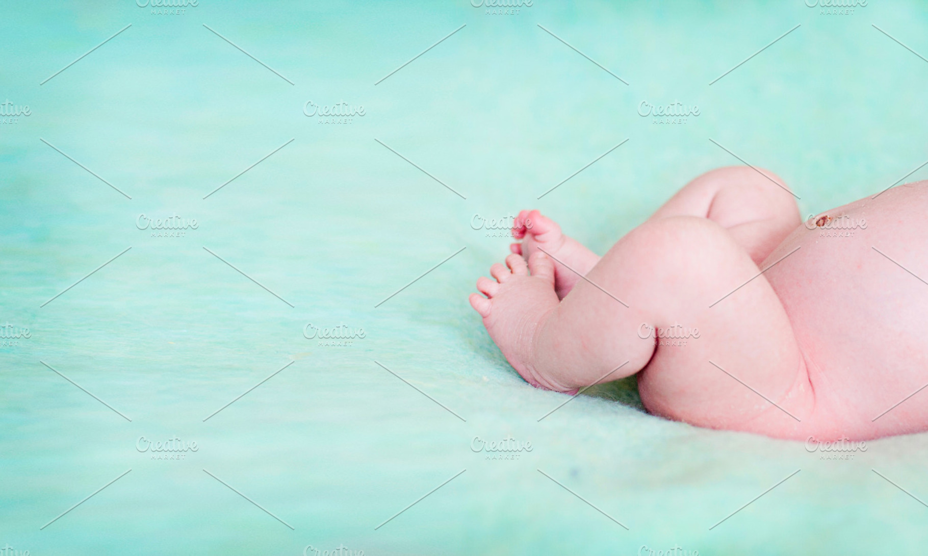 Newborn Baby Legs