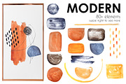 Modern watercolor painted, a Texture Graphic by Big Bundles Shop (Thumbnail 2 of 6)
