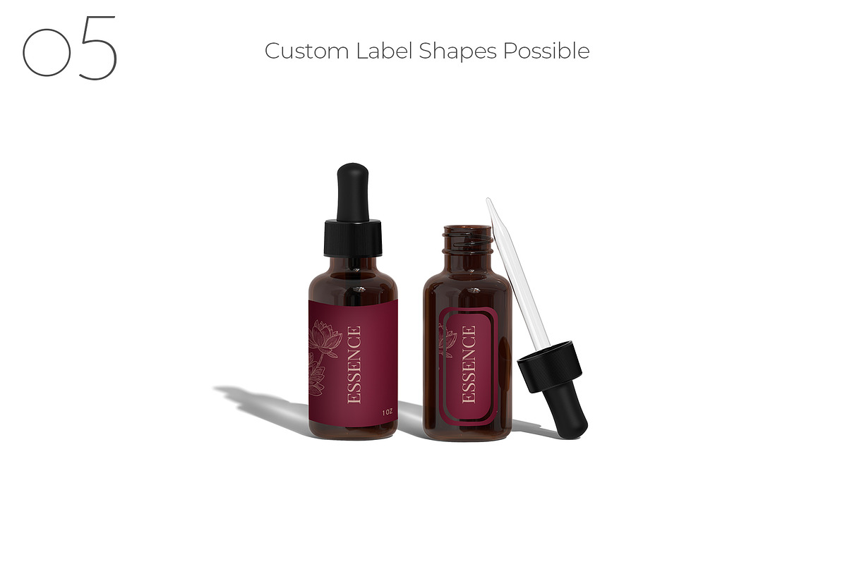 Amber Dropper Bottle with Box Mockup, a Packaging Mockup by Sheikhadesign (Photo 6 of 12)