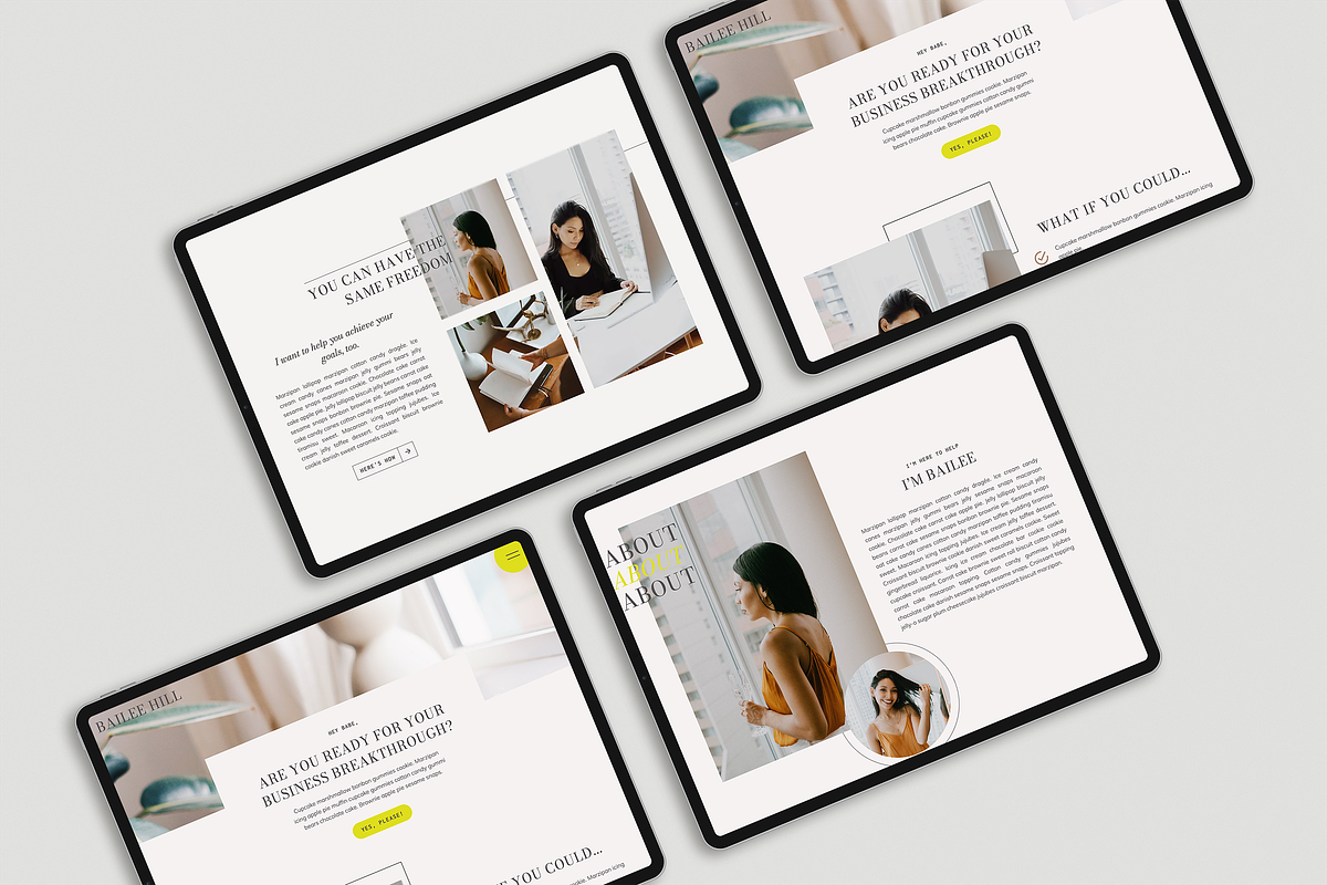 Bailee Hill Showit Template, a Websites & App Template by Amanda Scott Design Co. (Photo 2 of 8)