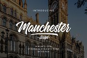 Manchester Script Font, a Script Font by 50Fox (Thumbnail 1 of 9)